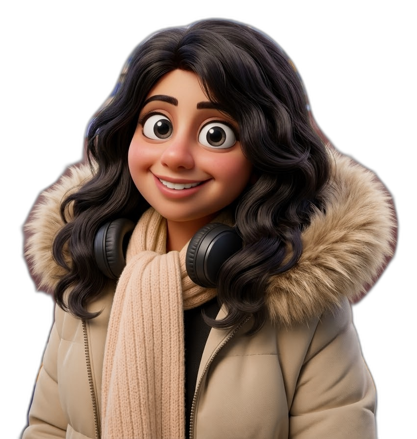 3D caricature of Gurleen Kaur